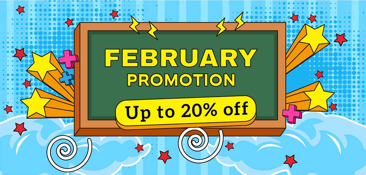 Promotion information, up to 20% off in Feb ! ! !